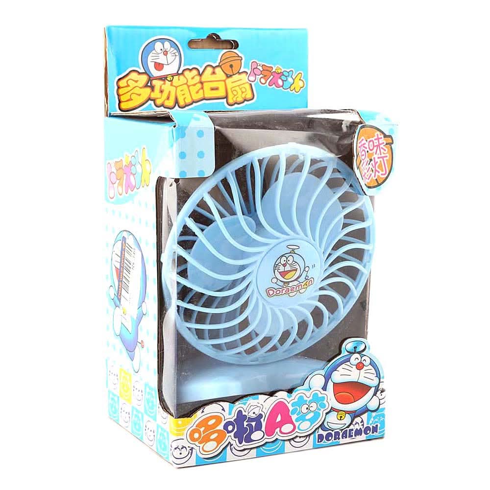 Doraemon Table Fan For Kid's - Light Blue, Kids, Battery Operated Toys, Chase Value, Chase Value