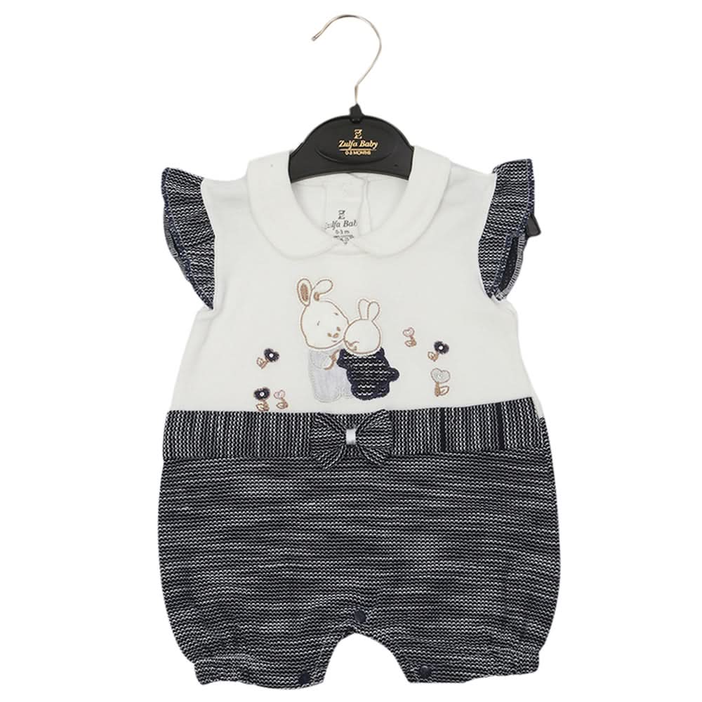 Newborn Girls Romper - Navy Blue, Newborn Girls Rompers, Chase Value, Chase Value