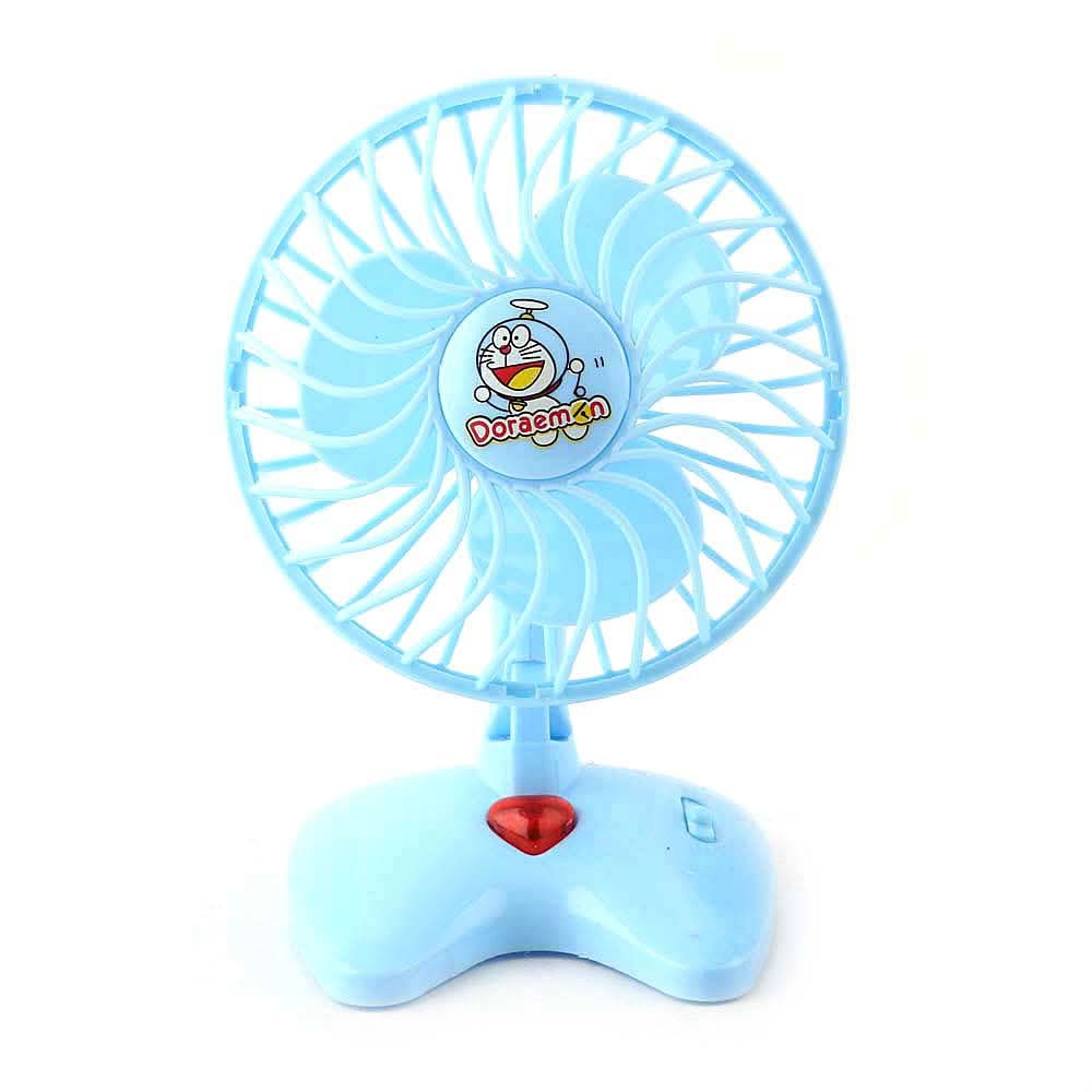 Doraemon Table Fan For Kid's - Light Blue, Kids, Battery Operated Toys, Chase Value, Chase Value