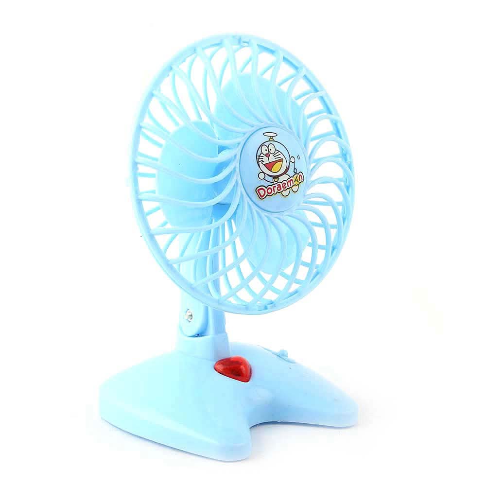 Doraemon Table Fan For Kid's - Light Blue, Kids, Battery Operated Toys, Chase Value, Chase Value
