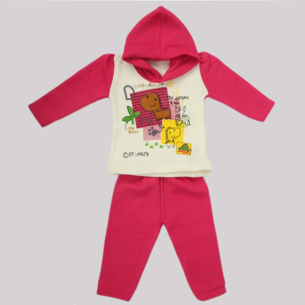Girls Full Sleeves Polar Suit - Pink, Kids, Girls Sets And Suits, Chase Value, Chase Value