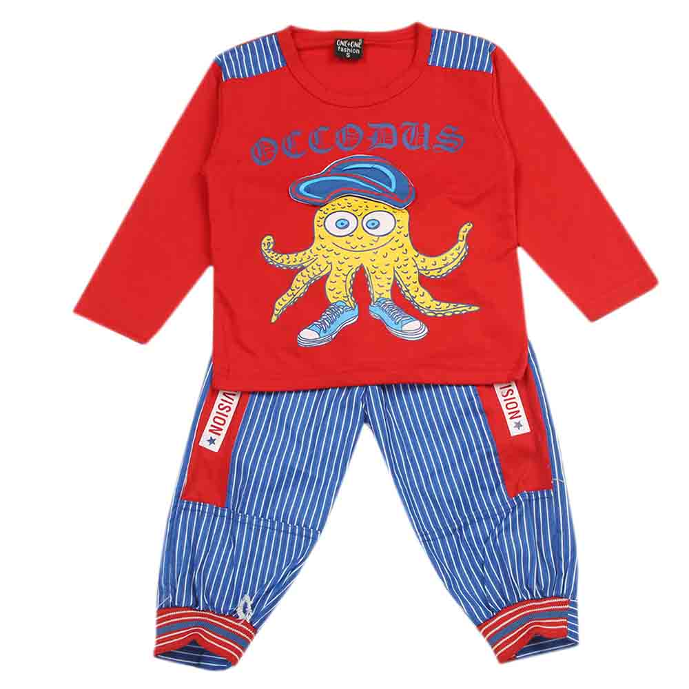 Boys Full Sleeves Suit - Red, Boys Sets & Suits, Chase Value, Chase Value