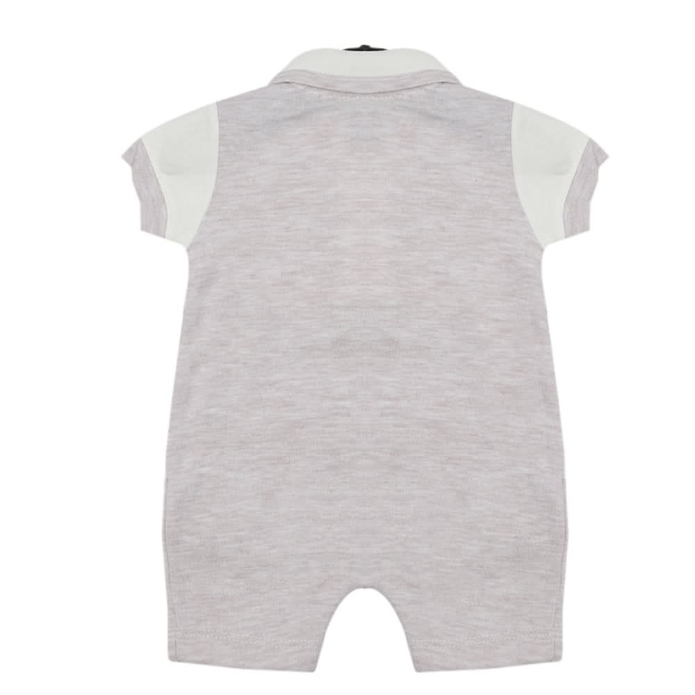 Newborn Boys Romper - Light Grey, Newborn Boys Rompers, Chase Value, Chase Value