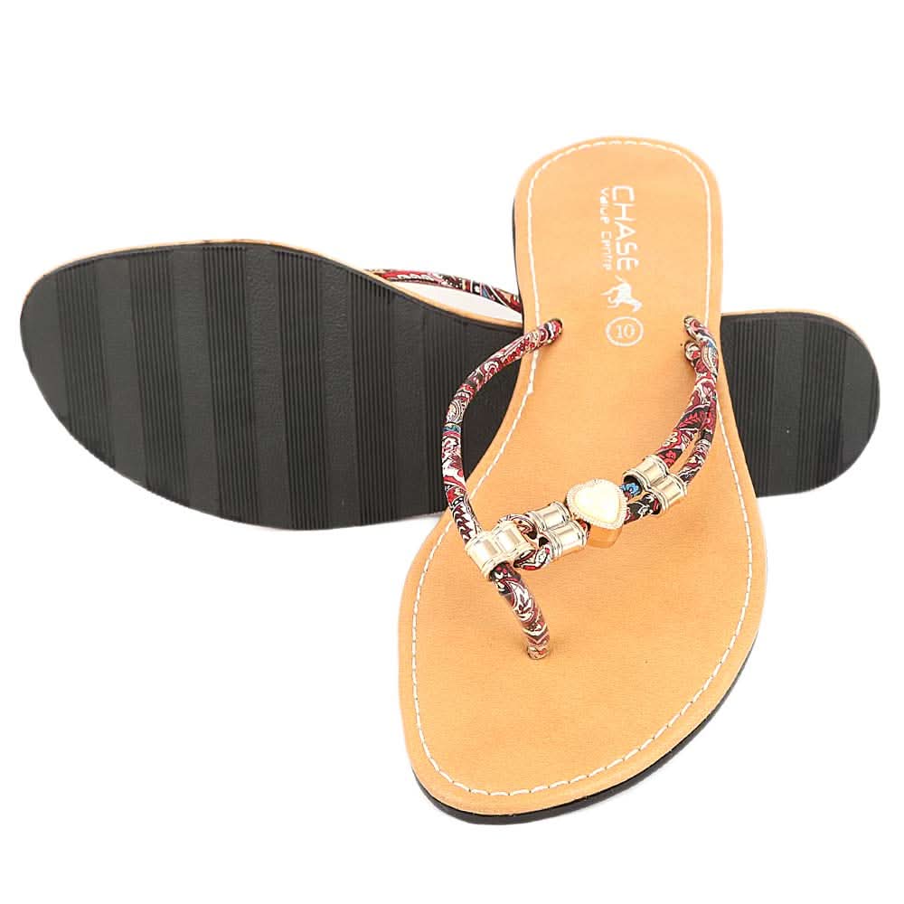 Women's Slipper (KL-024) - Red, Women, Slippers, Chase Value, Chase Value