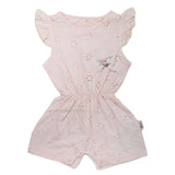 Newborn Girls Half Sleeves Romper - Peach, Kids, NB Girls Rompers, Chase Value, Chase Value