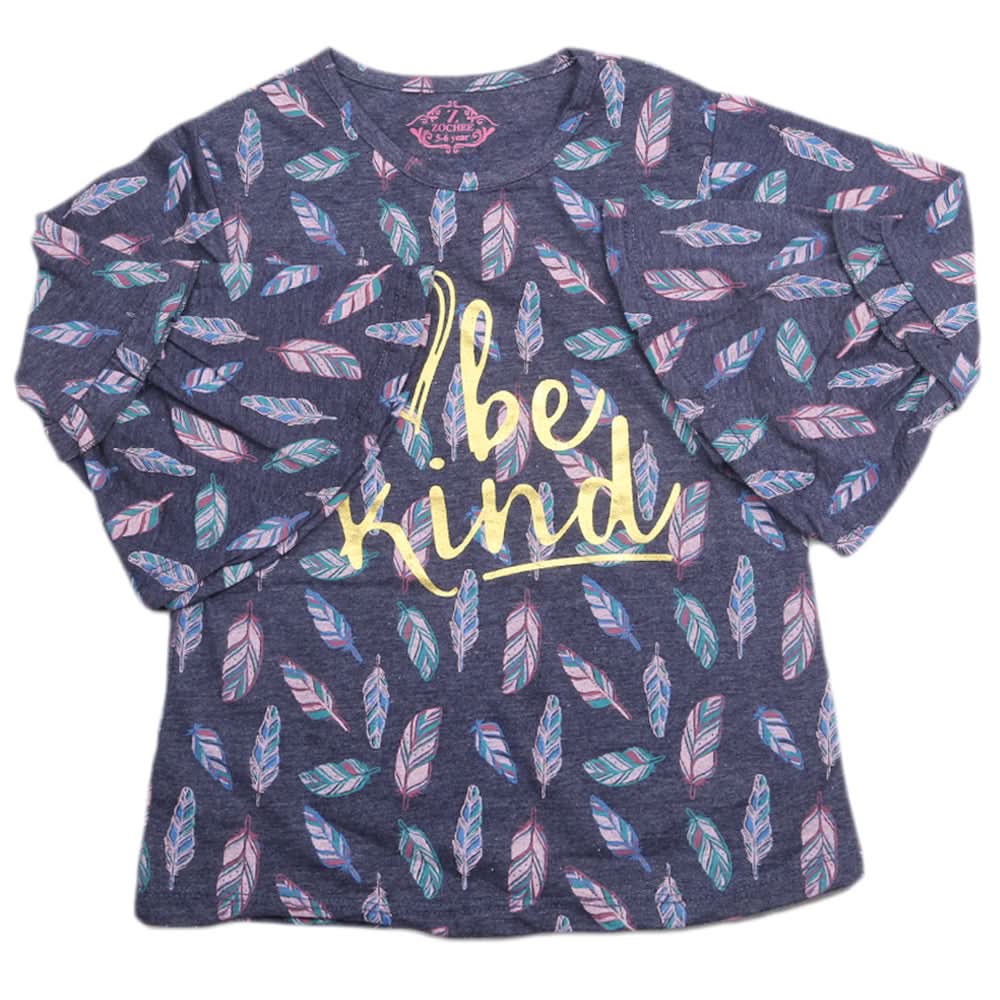 Girls Half Sleeves T-Shirt - Purple, Kids, Girls T-Shirts, Chase Value, Chase Value