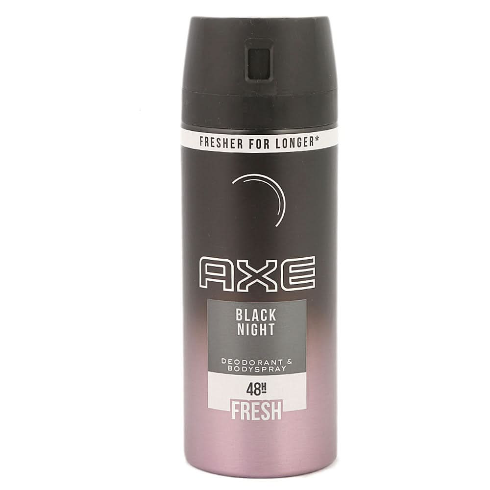Axe Black Night Body Spray for Men 150ml, Beauty & Personal Care, Men Body Spray And Mist, Chase Value, Chase Value