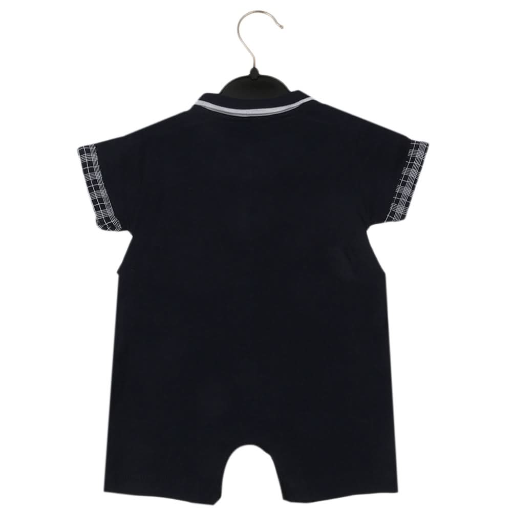 Newborn Boys Romper - Navy Blue, Newborn Boys Rompers, Chase Value, Chase Value