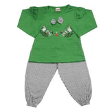 Girls Full Sleeves Suit - Dark Green, Girls Suits, Chase Value, Chase Value