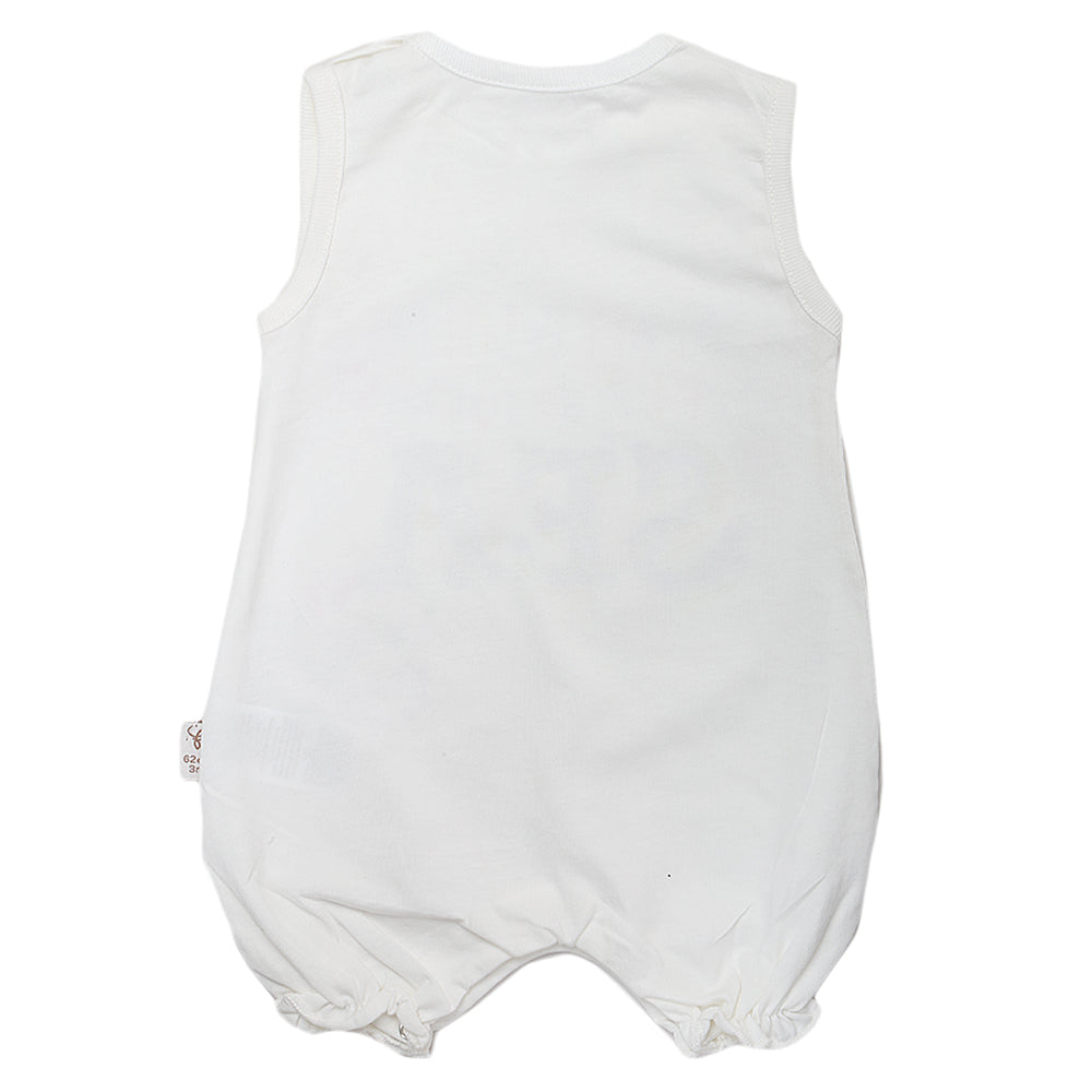 Newborn Girls Half Sleeves Romper - White, Kids, Newborn Girls Rompers, Chase Value, Chase Value