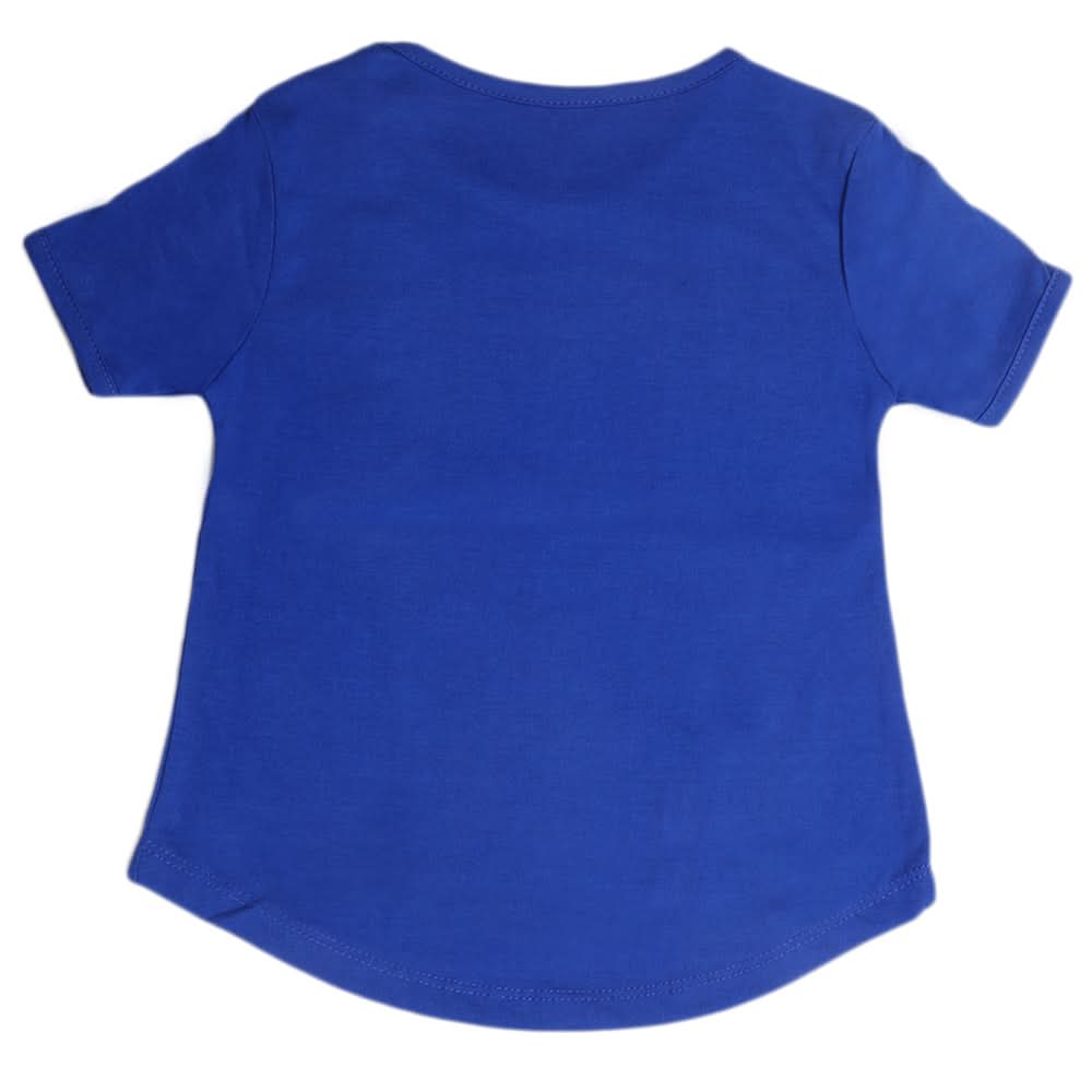 Girls Half Sleeves T-Shirt - Blue, Kids, Girls T-Shirts, Chase Value, Chase Value