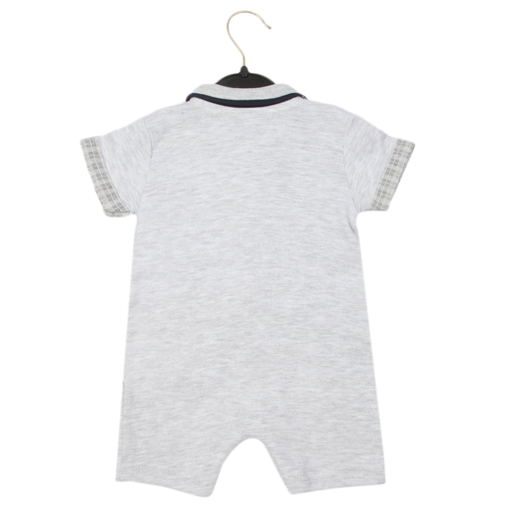 Newborn Boys Romper - Light Grey, Newborn Boys Rompers, Chase Value, Chase Value