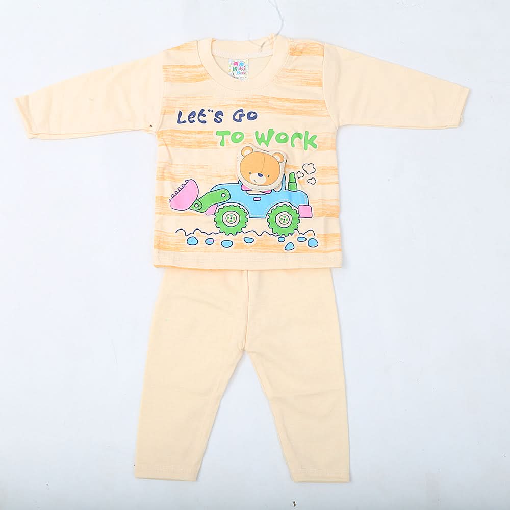 Newborn Boys Full Sleeves Suit - Peach, Kids, NB Boys Sets And Suits, Chase Value, Chase Value