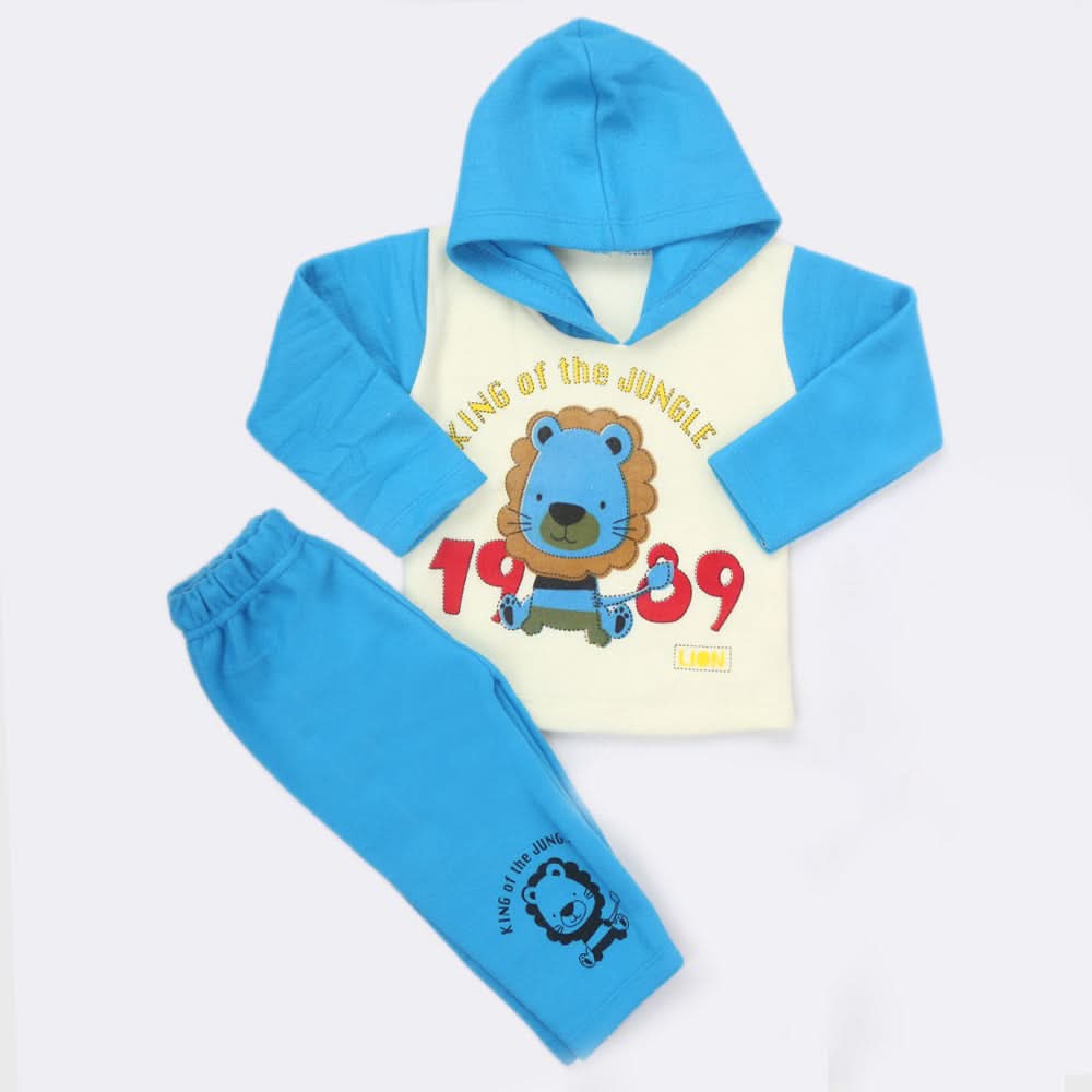 Boys Full Sleeves Polar Suit 8848 - Blue, Kids, Boys Sets And Suits, Chase Value, Chase Value