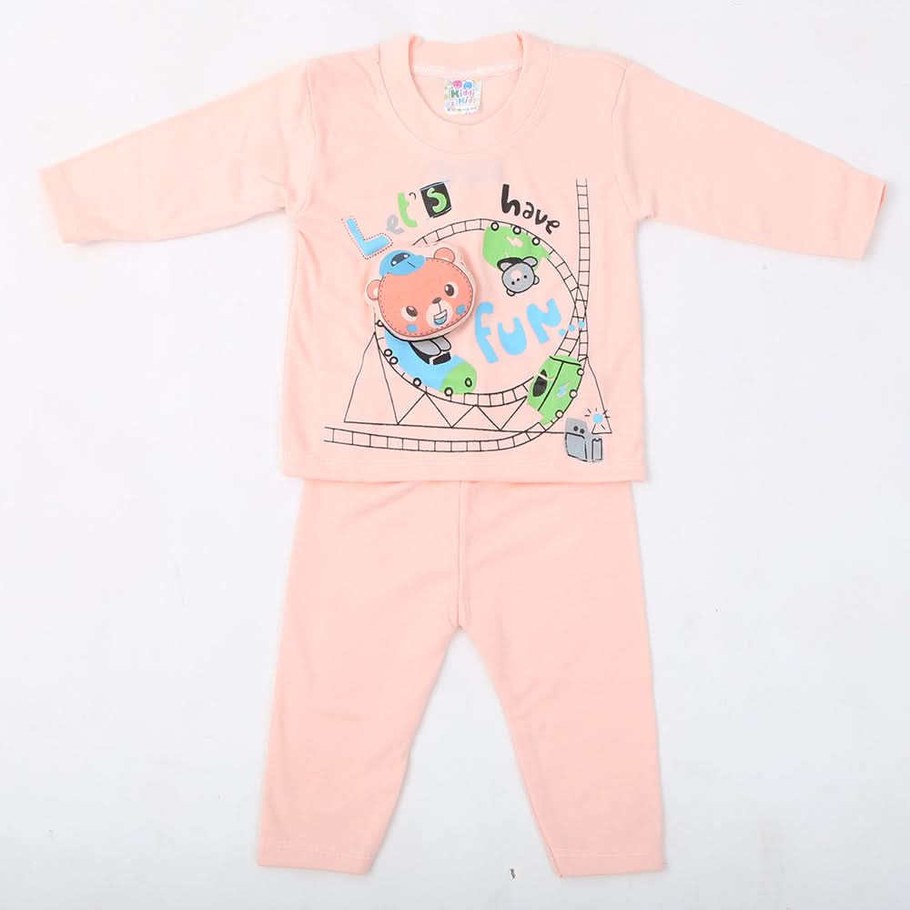 Newborn Boys Full Sleeves Suit - Peach, Kids, NB Boys Sets And Suits, Chase Value, Chase Value