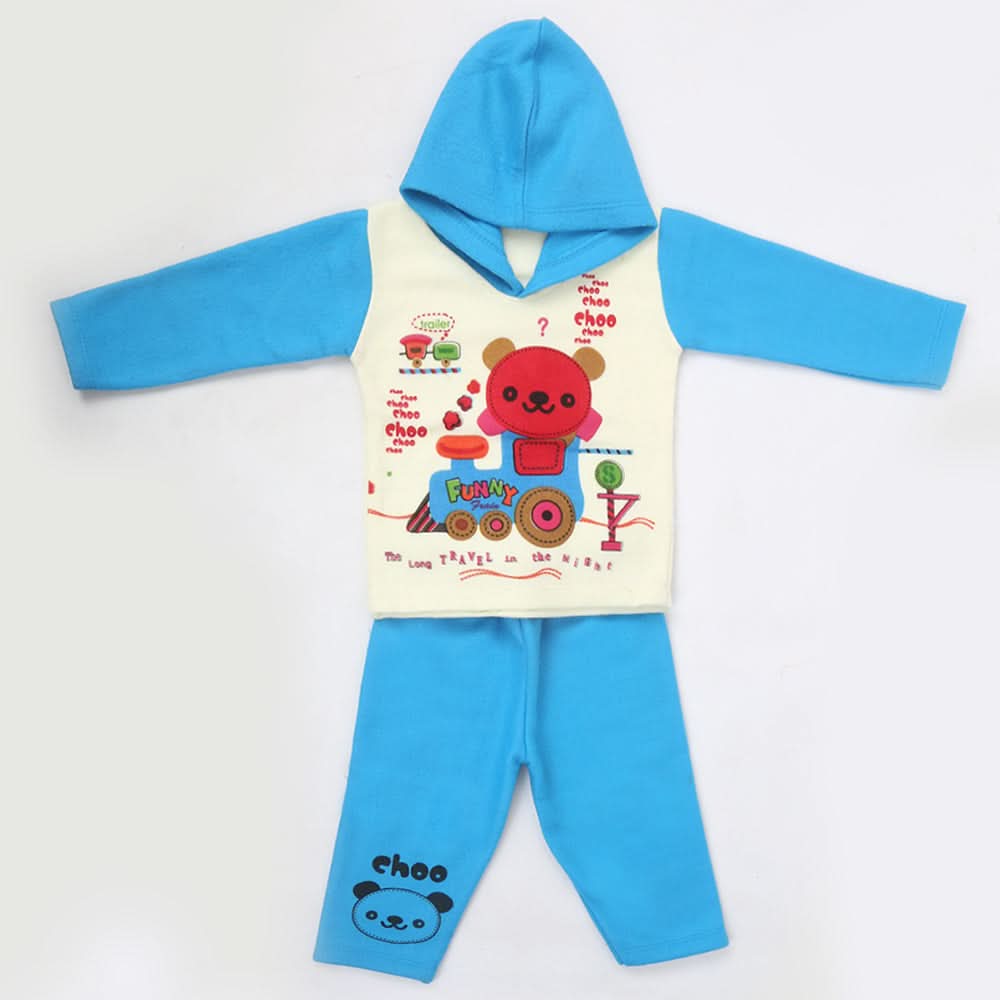 Boys Full Sleeves Polar Suit 8849 - Blue, Kids, Boys Sets And Suits, Chase Value, Chase Value