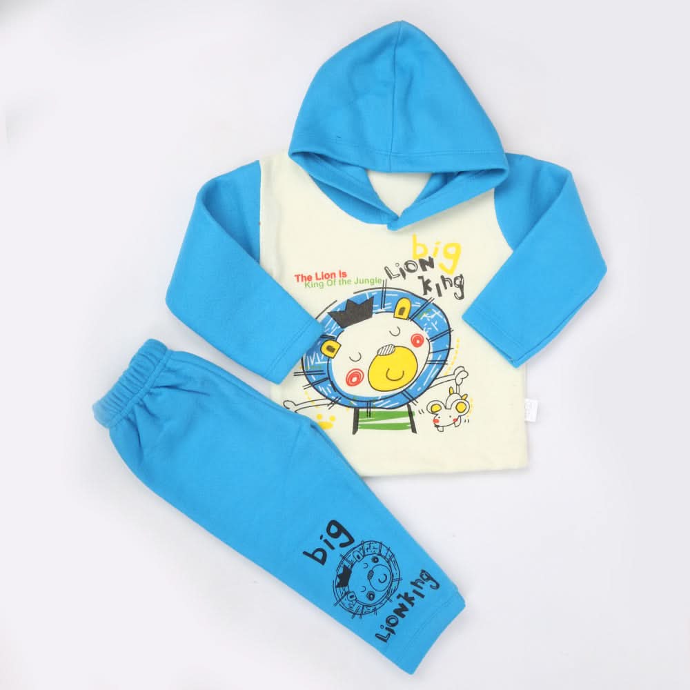Boys Full Sleeves Polar Suit 8847 - Blue, Kids, Boys Sets And Suits, Chase Value, Chase Value