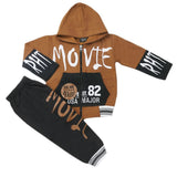 Boys Pajama Fleece Suit - Dark Brown, Kids, Boys Sets And Suits, Chase Value, Chase Value