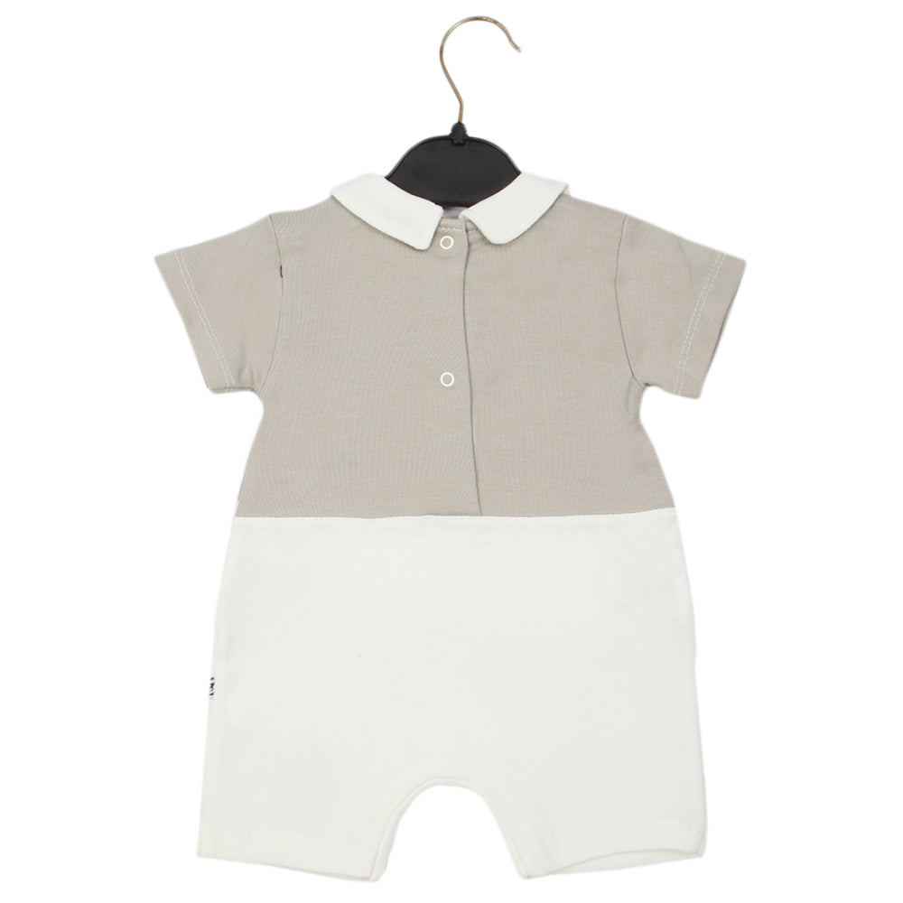 Newborn Boys Romper - Light Grey, Newborn Boys Rompers, Chase Value, Chase Value