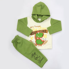 Boys Full Sleeves Polar Suit 8851 - Green, Kids, Boys Sets And Suits, Chase Value, Chase Value