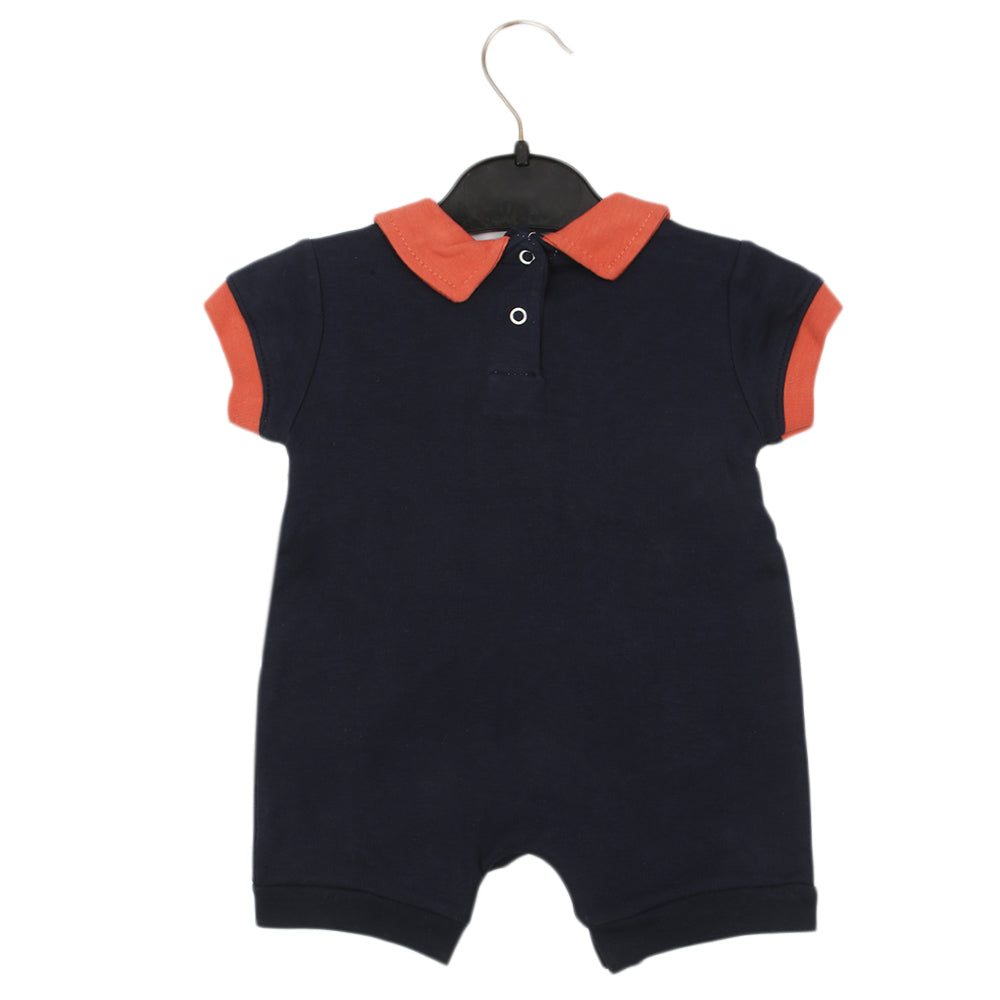 Newborn Boys Romper - Navy Blue, Newborn Boys Rompers, Chase Value, Chase Value
