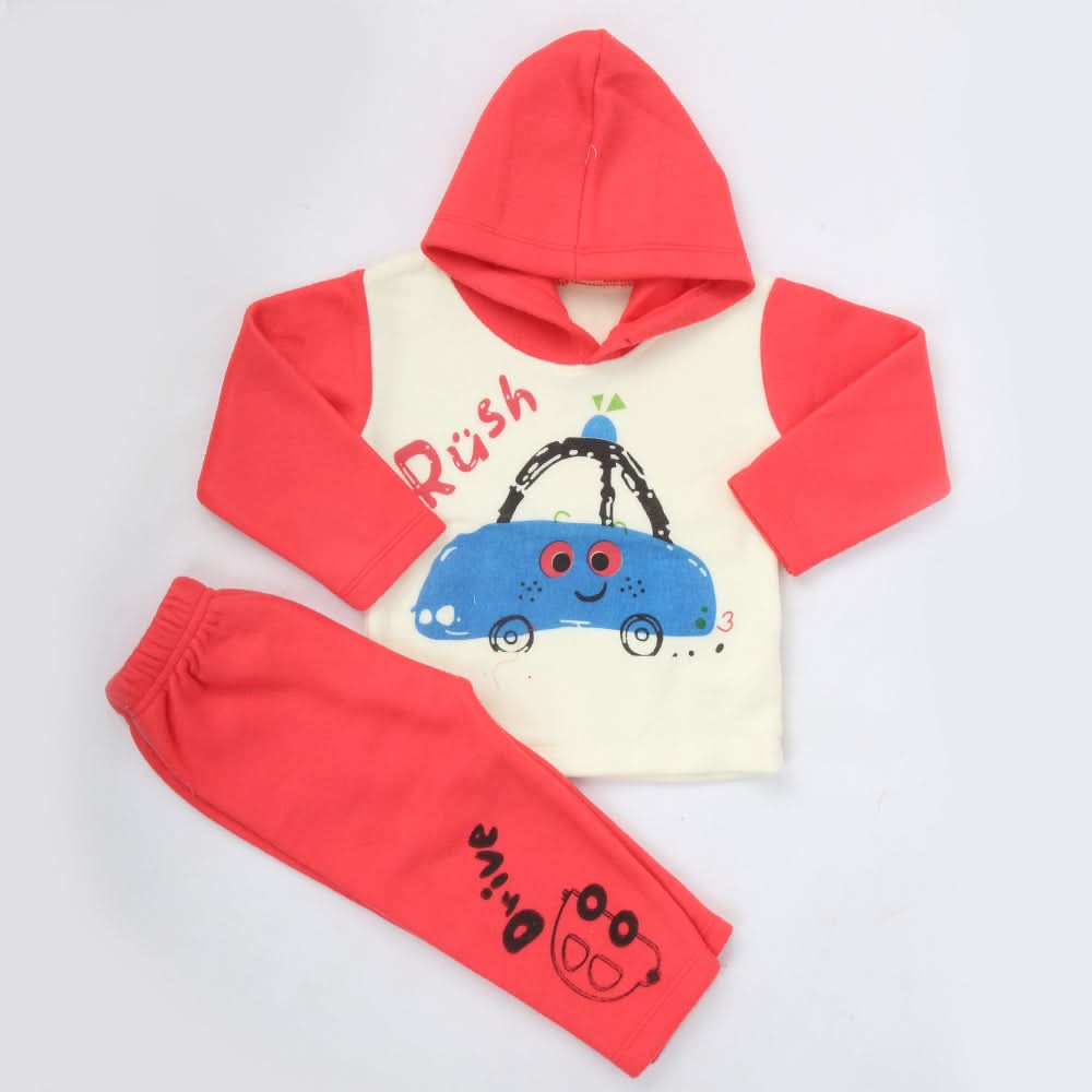 Boys Full Sleeves Polar Suit 8852 - Pink, Kids, Boys Sets And Suits, Chase Value, Chase Value