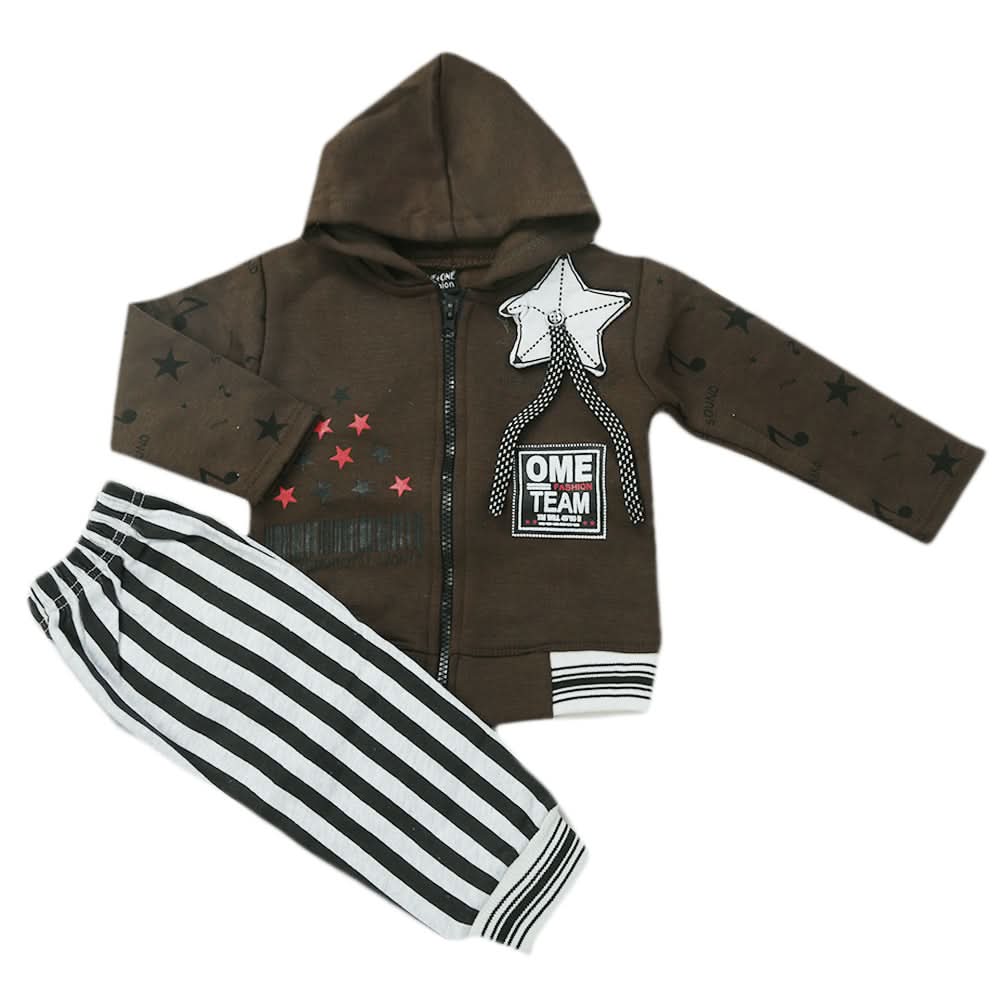Boys Pajama Fleece Suit - Coffee, Kids, Boys Sets And Suits, Chase Value, Chase Value
