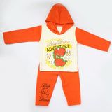 Boys Full Sleeves Polar Suit 8851 - Orange, Kids, Boys Sets And Suits, Chase Value, Chase Value