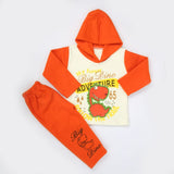 Boys Full Sleeves Polar Suit 8851 - Orange, Kids, Boys Sets And Suits, Chase Value, Chase Value