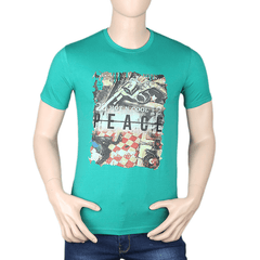 Men's Printed T-Shirt - Light Green - test-store-for-chase-value