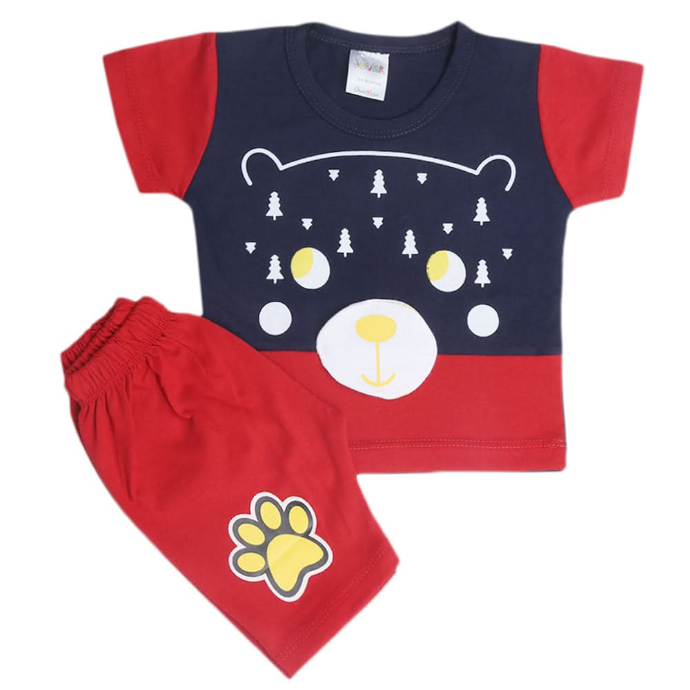 Newborn Boys Half Sleeves Suit - Navy Blue, Kids, New Born Boys Sets And Suits, Chase Value, Chase Value