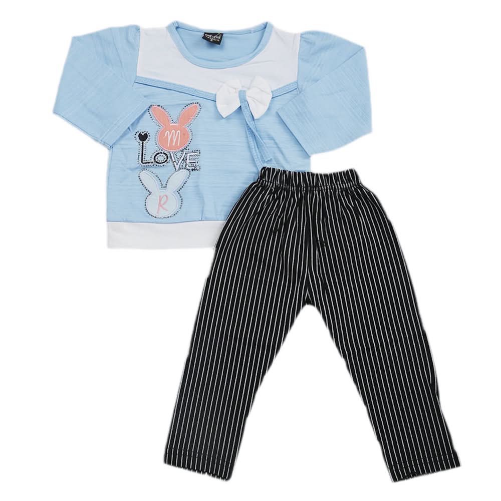 Girls Tights Suit - Blue, Kids, Girls Sets And Suits, Chase Value, Chase Value