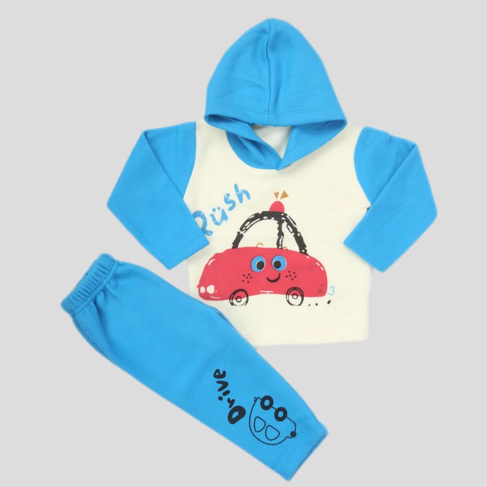 Boys Full Sleeves Polar Suit 8852 - Blue, Kids, Boys Sets And Suits, Chase Value, Chase Value