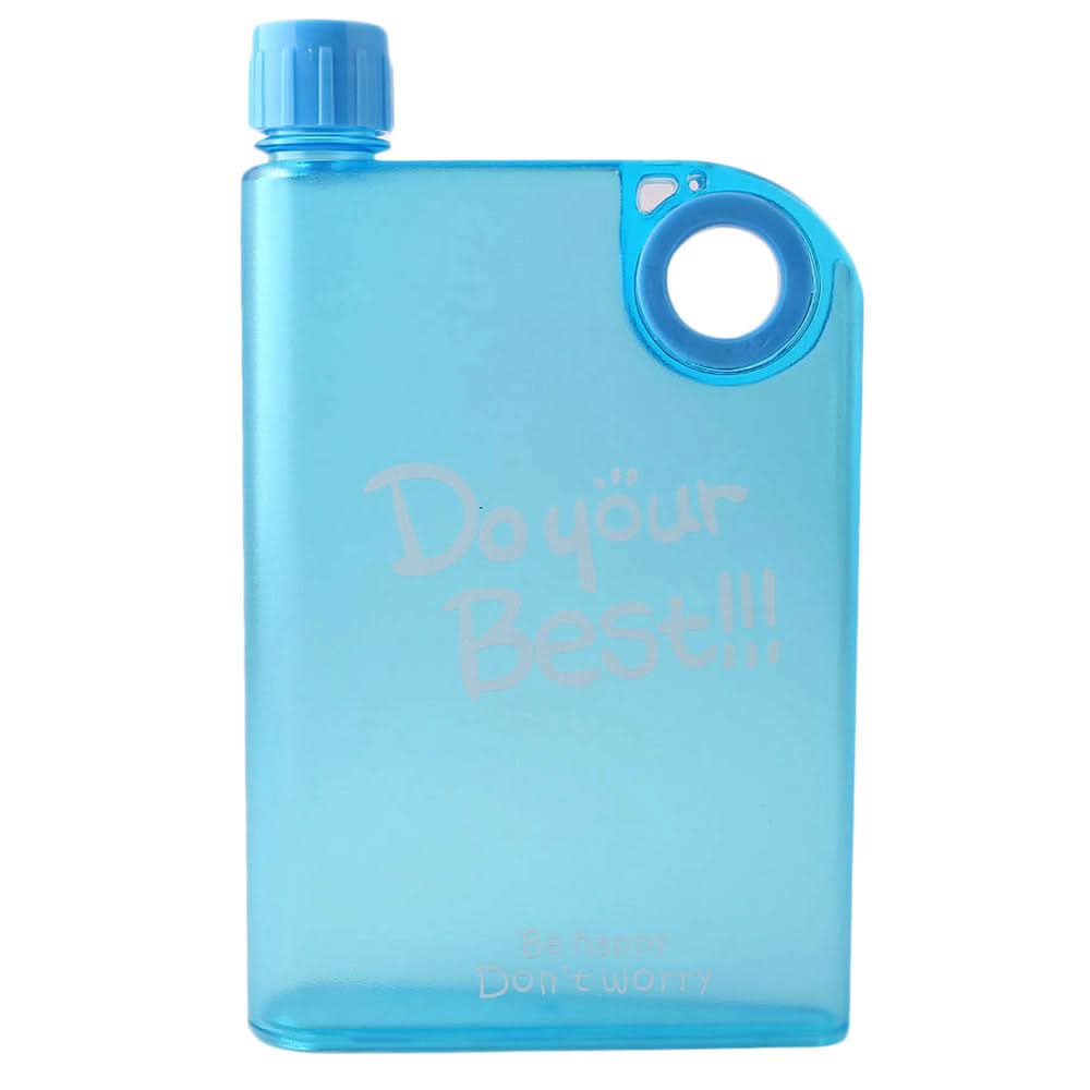 Notebook Water Bottle 380ml - Light Blue, Home & Lifestyle, Glassware & Drinkware, Chase Value, Chase Value