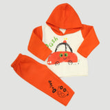 Boys Full Sleeves Polar Suit 8852 - Orange, Kids, Boys Sets And Suits, Chase Value, Chase Value