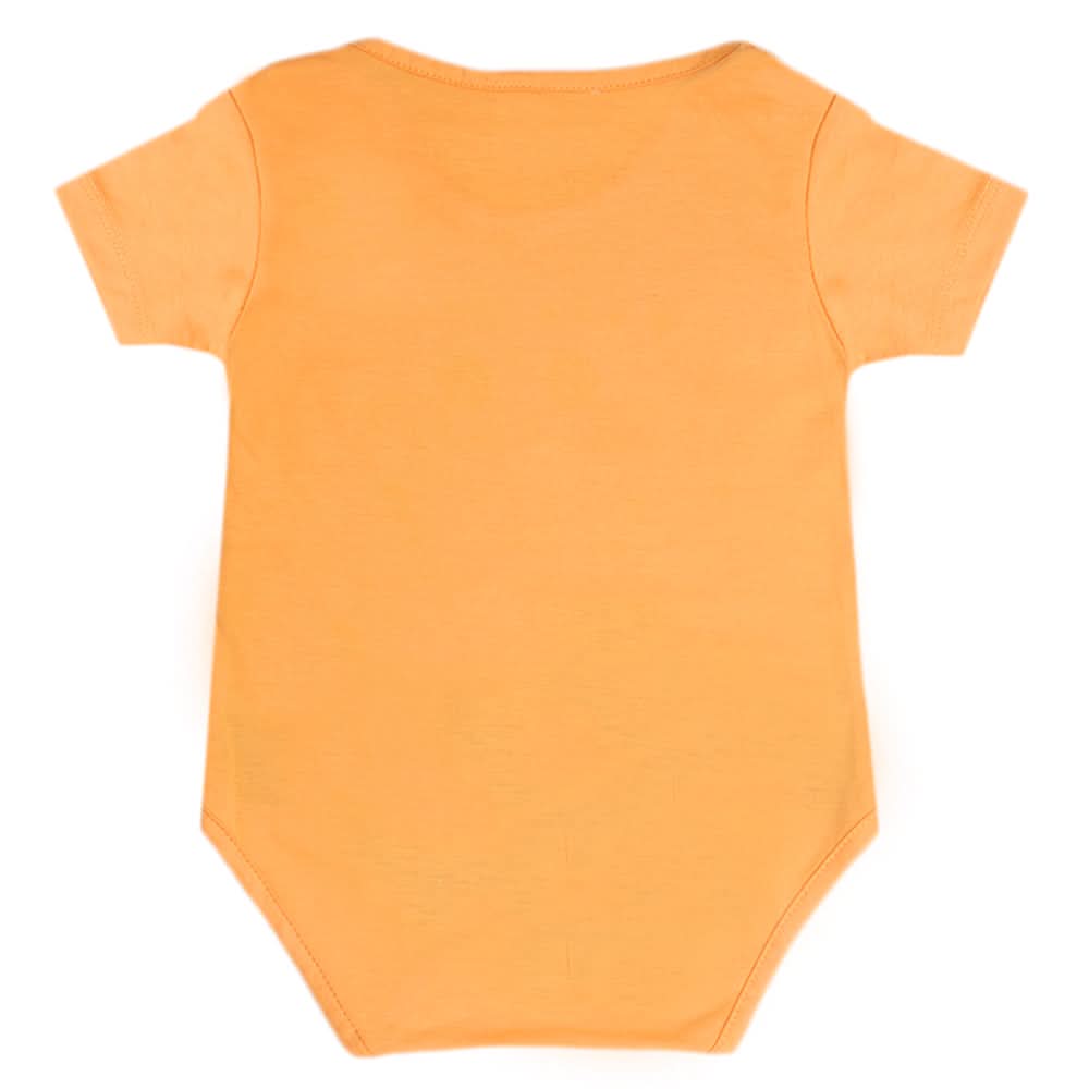 Newborn Boys Half Sleeves Romper - Orange, Kids, Newborn Boys Rompers, Chase Value, Chase Value