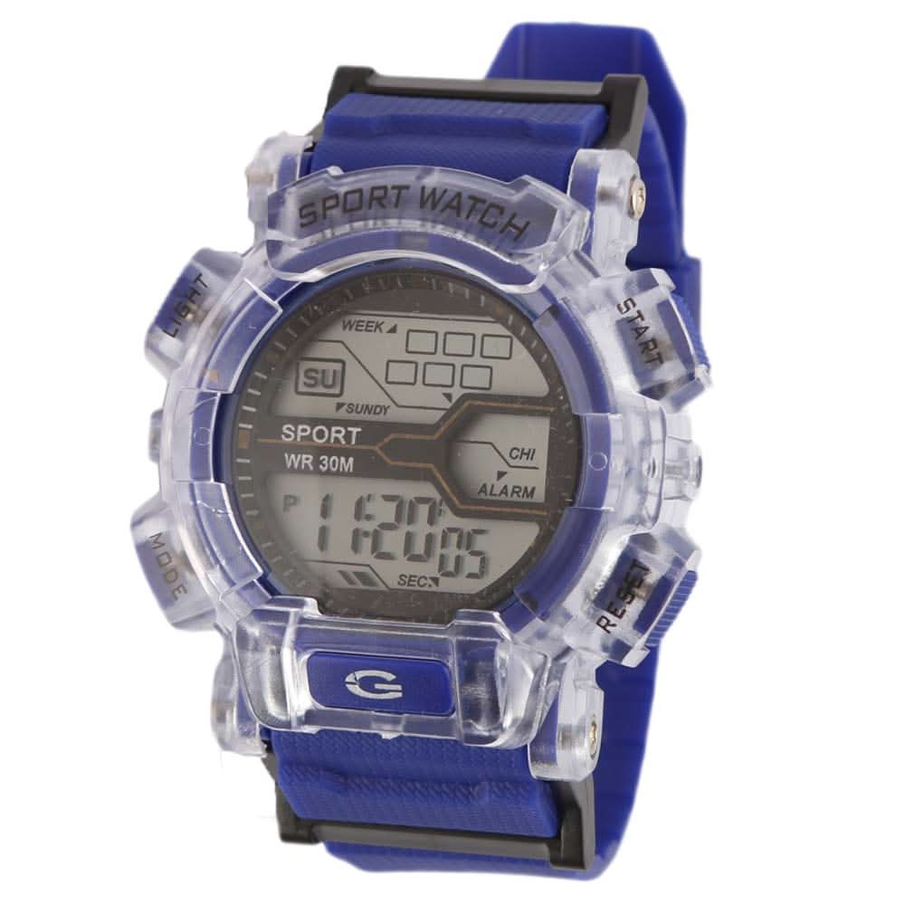 Men's Digital Wrist Watch - Navy Blue, Men, Watches, Chase Value, Chase Value