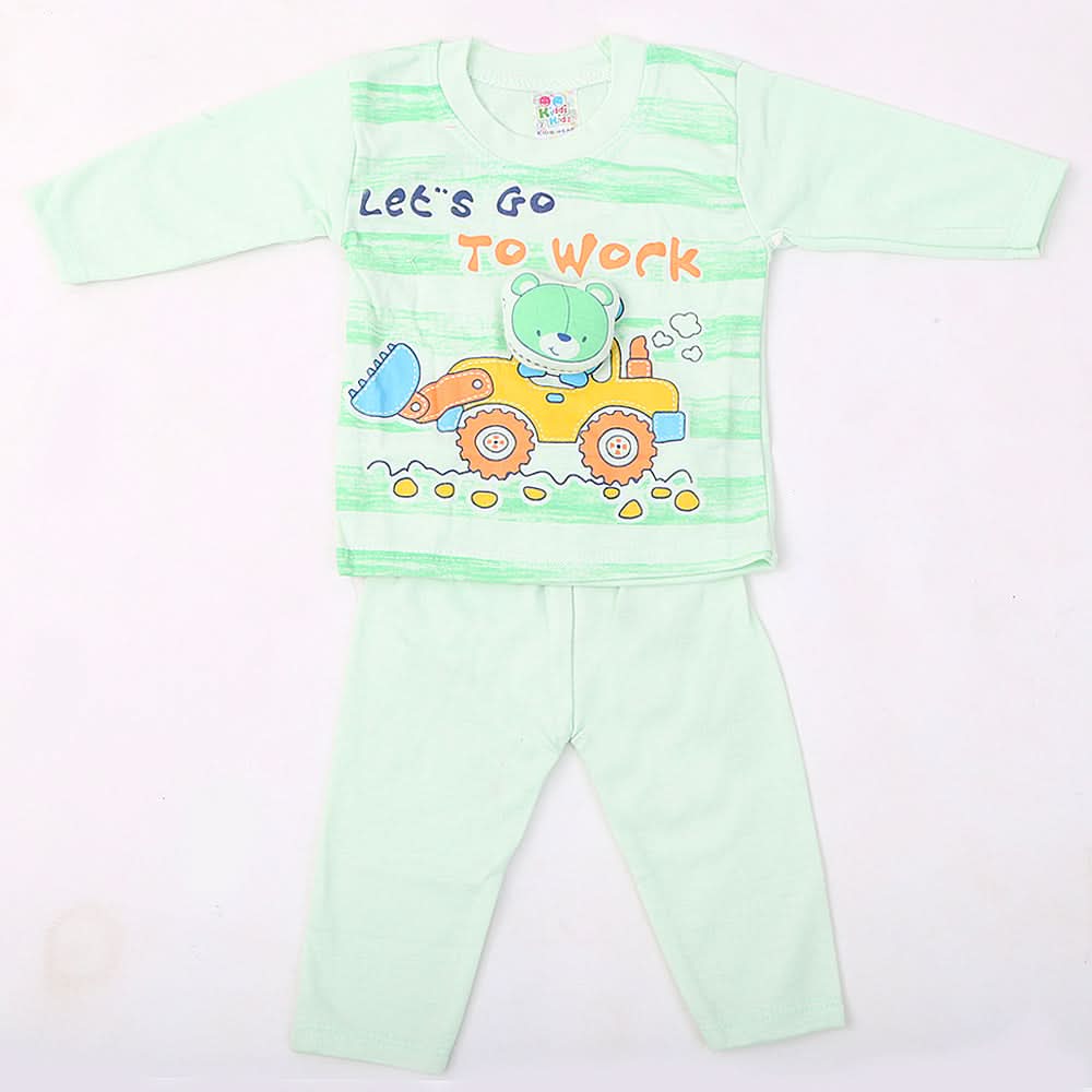 Newborn Boys Full Sleeves Suit - Green, Kids, NB Boys Sets And Suits, Chase Value, Chase Value