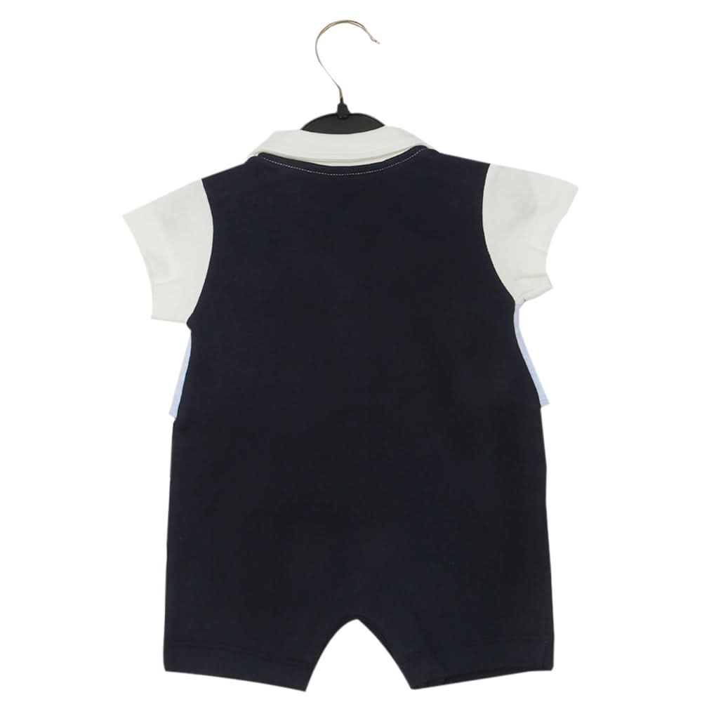Newborn Boys Romper - Navy Blue, Newborn Boys Rompers, Chase Value, Chase Value