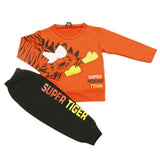 Boys Pajama Suit - Orange, Kids, Boys Sets And Suits, Chase Value, Chase Value