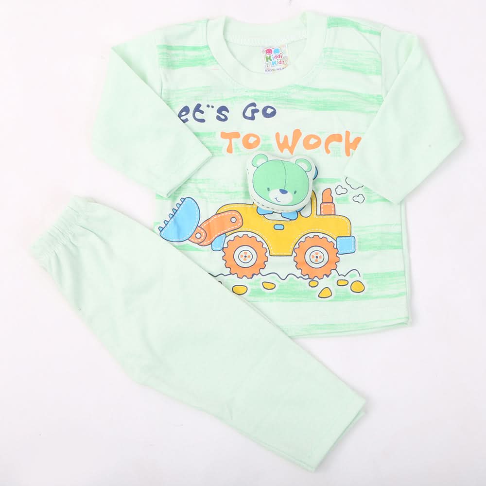 Newborn Boys Full Sleeves Suit - Green, Kids, NB Boys Sets And Suits, Chase Value, Chase Value