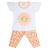 Newborn Girls Half Sleeves Suit - Peach, Kids, Newborn Girls Sets And Suits, Chase Value, Chase Value