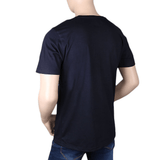 Men's Half sleeves Printed Round Neck T-Shirt - Navy Blue, Men, T-Shirts And Polos, Chase Value, Chase Value