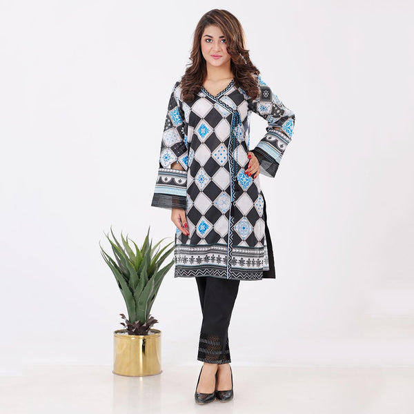 Eminent Black & White Digital Printed Unstitched Kurti Vol 1 - 5, Women, Unstitched Kurti, Eminent, Chase Value