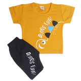 Newborn Boys Half Sleeves Suit - Brown, Kids, New Born Boys Sets And Suits, Chase Value, Chase Value