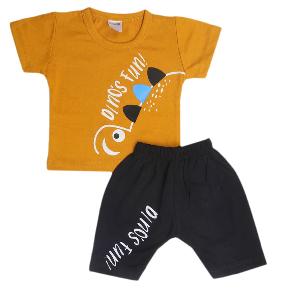 Newborn Boys Half Sleeves Suit - Brown, Kids, New Born Boys Sets And Suits, Chase Value, Chase Value