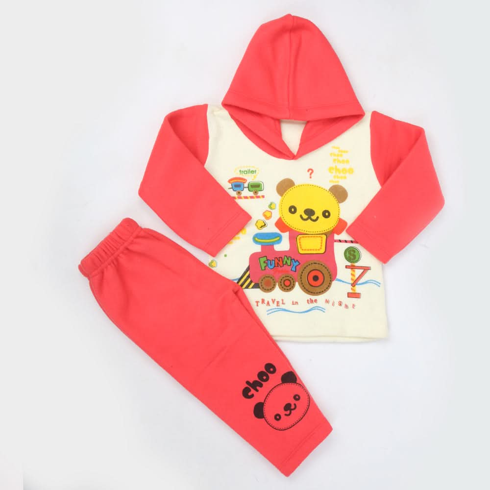 Boys Full Sleeves Polar Suit 8849 - Pink, Kids, Boys Sets And Suits, Chase Value, Chase Value