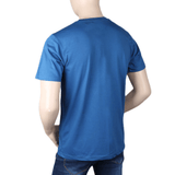 Men's Half sleeves Printed Round Neck T-Shirt - Light Blue, Men, T-Shirts And Polos, Chase Value, Chase Value