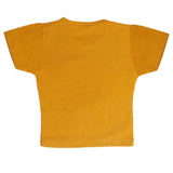 Newborn Boys Half Sleeves T-Shirt - Mustard, Kids, Newborn Boys Shirts And T-Shirts, Chase Value, Chase Value