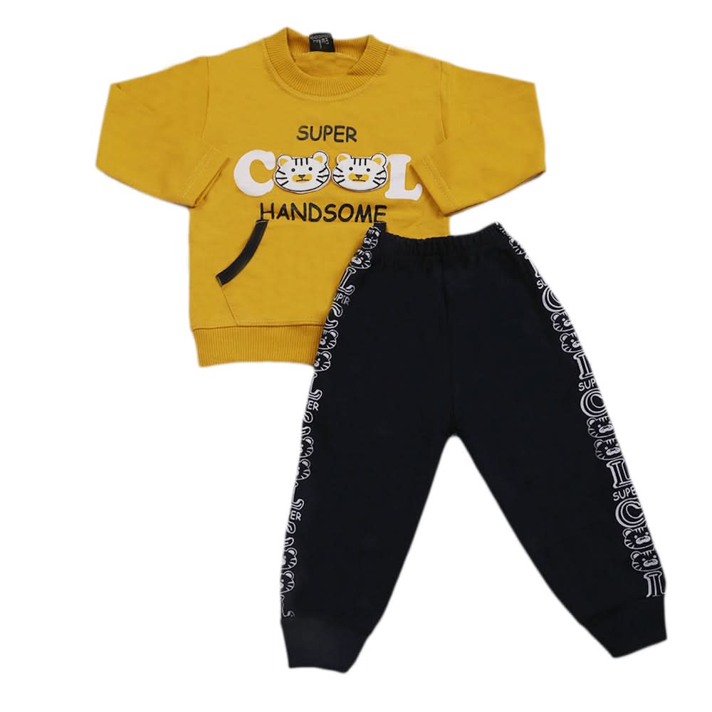 Boys Pajama Suit - Mustard, Kids, Boys Sets And Suits, Chase Value, Chase Value